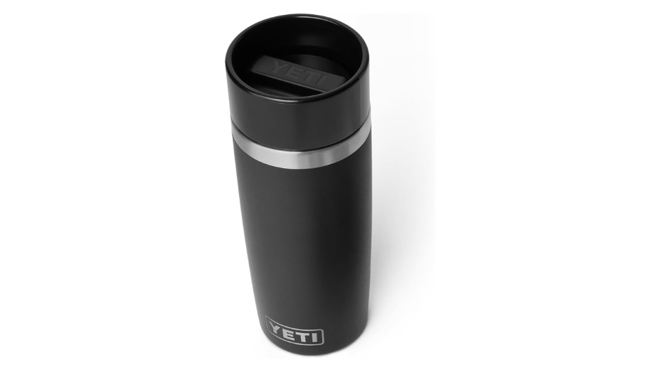 YETI Rambler 16 oz Travel Bottle, Stainless Steel, Vacuum Insulated with Leakproof Commuter Cap, Black