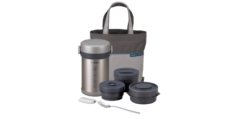 Zojirushi SL-NCE09 Stainless Ms. Bento Steel Vacuum Lunch Jar, 28.5-Ounce