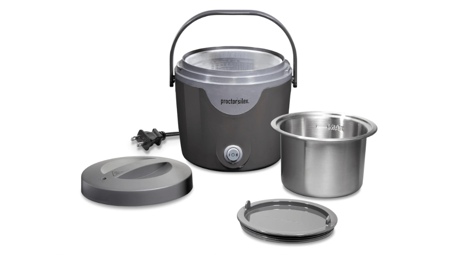 Proctor Silex Portable Electric Lunch Box Food Heater and 20 oz Meal Warmer with Built-In Carry Handle, High and Low Heat Settings (33120C)