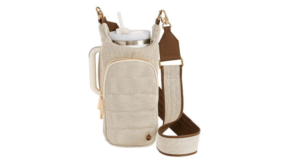 WanderFull® Original HydroBag® HANDLE™ Zipper Slot for Handle, Hands-Free Crossbody Water Bottle Holder & Tumbler Accessories