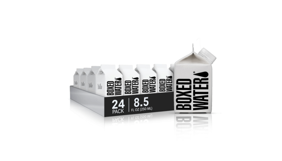  Mini Boxed Water (8.5 oz., 24 Pack) – Better Than Premium Plastic Purified Drinking Water in Plant-Based Cartons, BPA-Free, Refillable Cartons, Lunchbox Ready