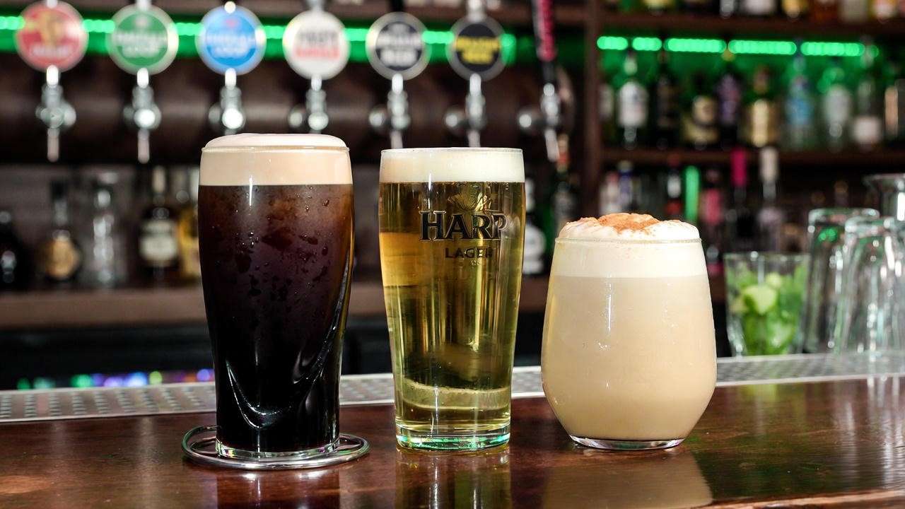 Vegan Guinness and plant-based Irish Coffee at Emerald Loop Chicago