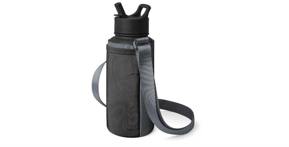 Simple Modern Water Bottle Carrier Sling with Adjustable Strap | Bottle Holder Sleeve for Walking, Hiking and Traveling | Summit Collection | Slate