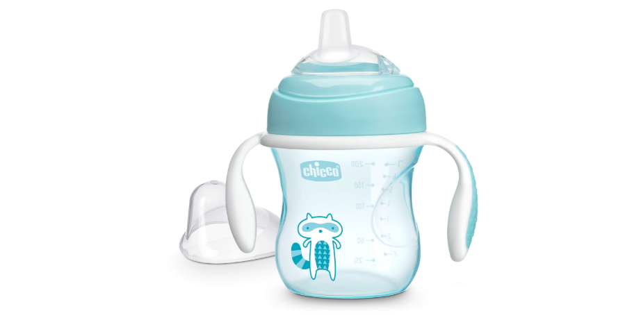  Chicco Transition Sippy Cup with Silicone Spout and Spill-Free Lid 7oz. | Calibration Markings | Removable Handles | Top-Rack Dishwasher Safe | Easy to Hold...