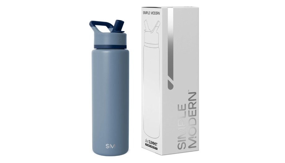 Simple Modern Water Bottle with Straw Lid | Vacuum Insulated Stainless Steel Metal Thermos | Reusable Leak Proof BPA-Free Flask for Sports Gym | Summit...