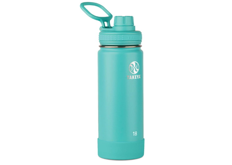  Takeya Actives Water Bottle with Spout Lid - Bottle with Double Stainless Steel Insulation - Dishwasher Safe & BPA-Free - Bottle with Spout Lid &