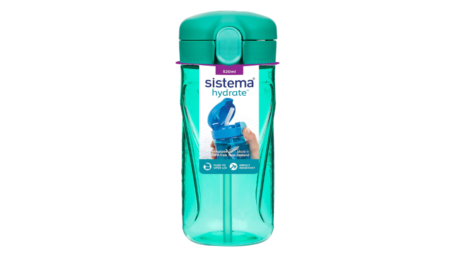  Sistema Quick Flip Tritan Bottle, Assorted Colours, 520 ml