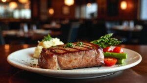 george martin strip steak