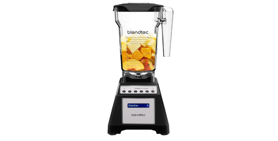 Blendtec Total Classic Original Blender and 75 oz FourSide Blender Jar - Kitchen Blender Bundle - Black