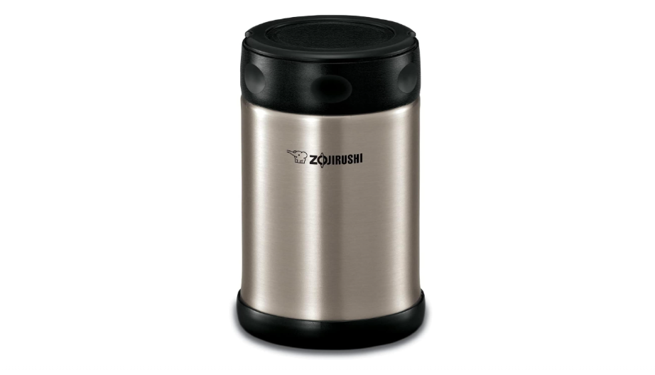  Zojirushi Steel Food Jar, Medium, Black/Stainless