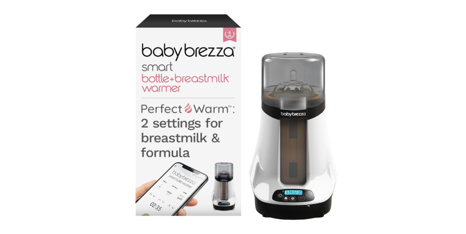 Baby Brezza Smart Baby Bottle Warmer, Breastmilk Warmer + Defroster – Free App - Different Temperatures for Breastmilk + Formula - Universal Fit for All...