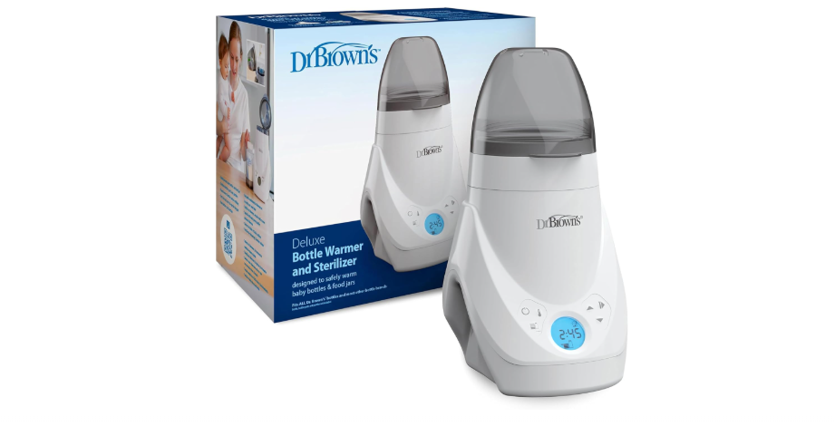 Dr. Brown's Deluxe Baby Bottle Warmer and Sterilizer for Formula, Breast Milk, and Baby Food Jars