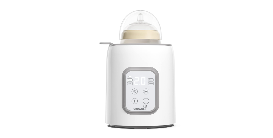 Bottle Warmer, Grownsy 8-in-1 Fast Baby Bottle Warmer with Timer, Safe for Breastmilk Nutrients, Accurate Temperature Control, with Defrost, Sterili-zing,...
