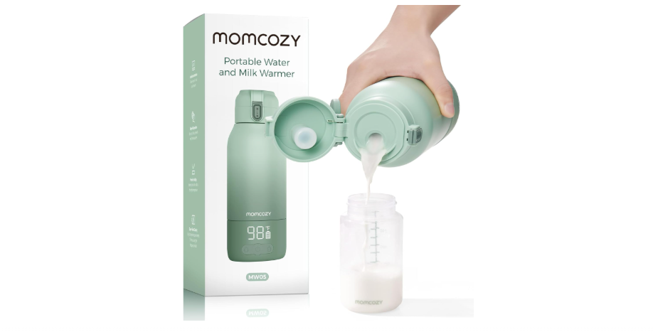 Momcozy Portable Milk Warmer for Travel – Dual Heating Modes for Breast Milk & Water, Portable Bottle Warmer with Fast Heating & Long Battery Life,...