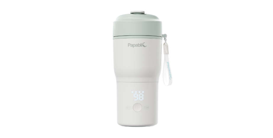 Papablic Portable Bottle Warmer for Home & Travel — 85W Fast Heating Baby Bottle Warmer on The Go, 4 Temp Settings, 3-Inch Wide Mouth, Fits Car Cup Holder
