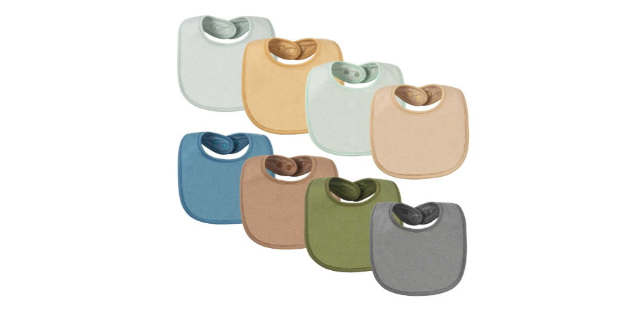 Tiny Twinkle 8 Pack Baby Bibs for Drooling and Teething – Waterproof & Absorbent Bibs for Baby Girl & Boy, Machine Washable Infant Bib Set for...