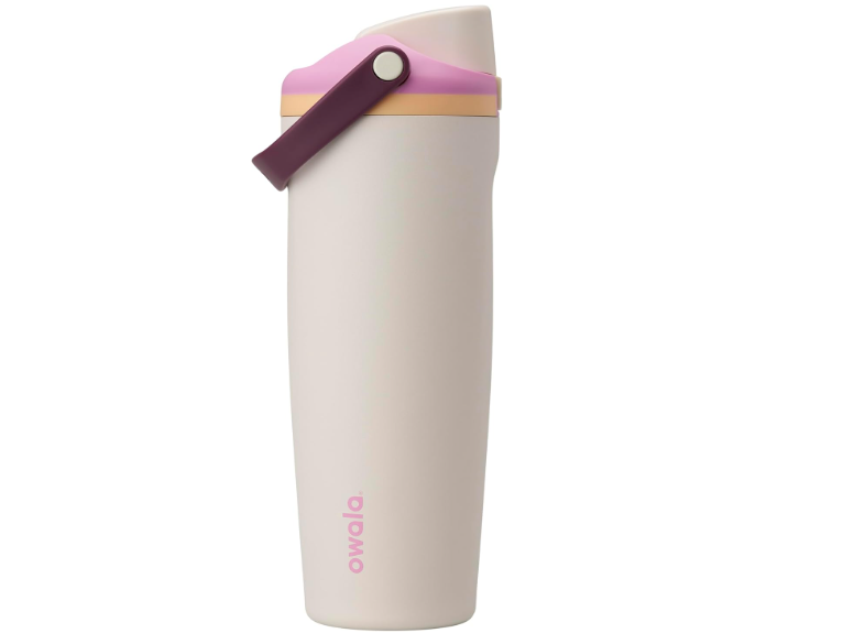 Owala FreeSip Sway Insulated Stainless Steel Water Bottle with Two-Way Spout, Built-In Straw and Bucket Handle, Made for Travel, School, and Sports, 30oz