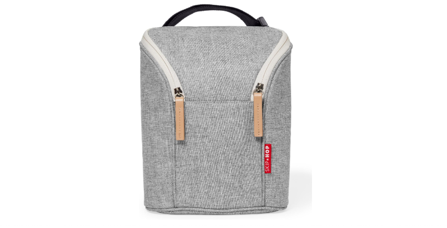 Skip Hop Baby Breastmilk Cooler Insulated Bottle Bag, Grab & Go, Chevron