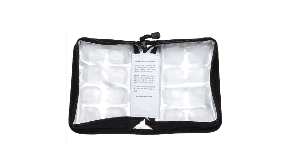 FlexiFreeze Pocketbook Breastmilk Cooler, Black