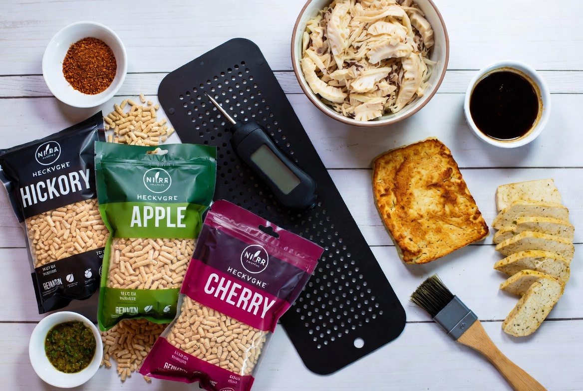 Essential tools and ingredients for plant-based pellet grill recipes