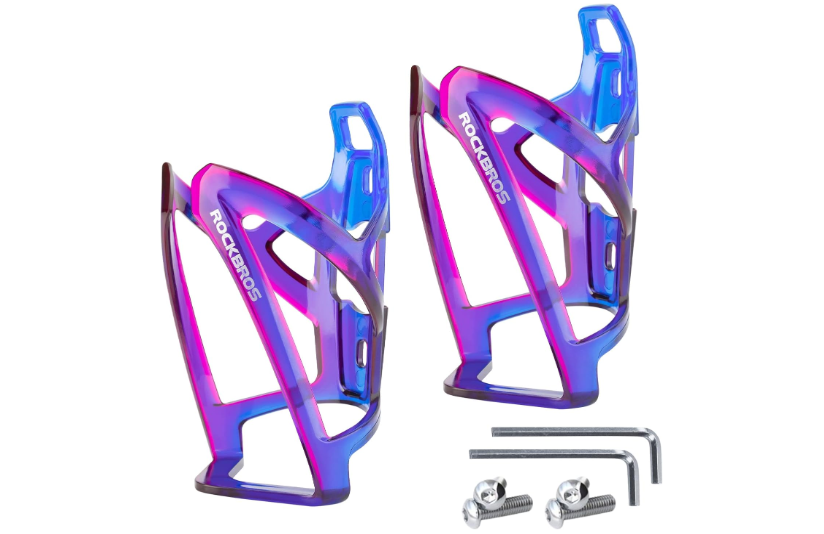 ROCKBROS Bike Water Bottle Holder Ultra-Light Bicycle Bottle Cages with Screws Tool, Universal Bike Cup Holder for Road MTB Mountain Bikes Cycling