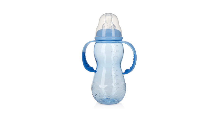  Nuby New 3 Stage Ultra Durable Tritan Grow with Me No-Spill Bottle to Cup, 10 Oz, Blue
