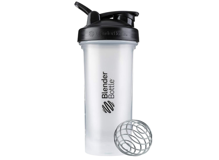  BlenderBottle Classic V2 Shaker Bottle Perfect for Protein Shakes and Pre Workout, 28-Ounce, Clear/Black