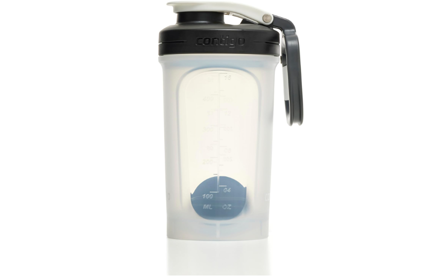 Contigo Shake & Go 2.0 Protein Shaker Bottle with Mixer Ball | Large BPA Free Blender | Ideal for Protein Powder, Nutrition Shakes or Smoothies |Leak