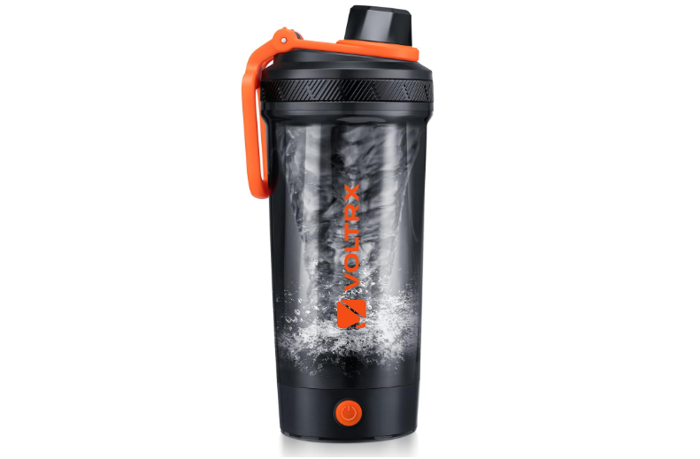  VOLTRX Electric Protein Shaker Bottle - USB Rechargeable Mixer Cup for Shakes and Meal Replacements, BPA-Free Tritan, 24oz
