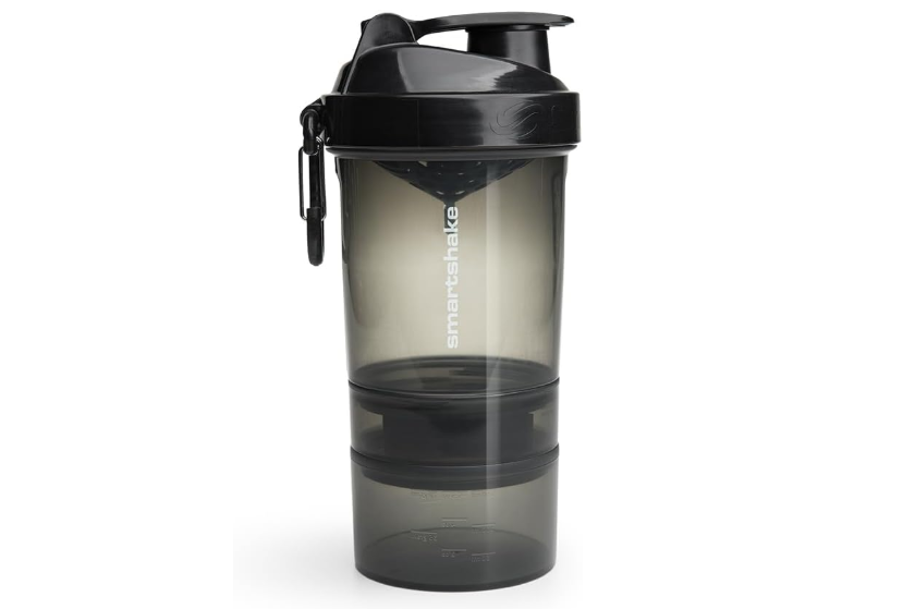 Smartshake Original 2GO, 20 oz Shaker Cup, Gunsmoke Black (Packaging May Vary)