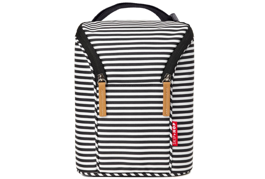 
Skip Hop Baby Breastmilk Cooler Insulated Bottle Bag, Grab & Go, Chevron