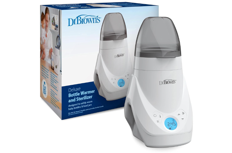 Dr. Brown's Deluxe Baby Bottle Warmer and Sterilizer for Formula, Breast Milk, and Baby Food Jars