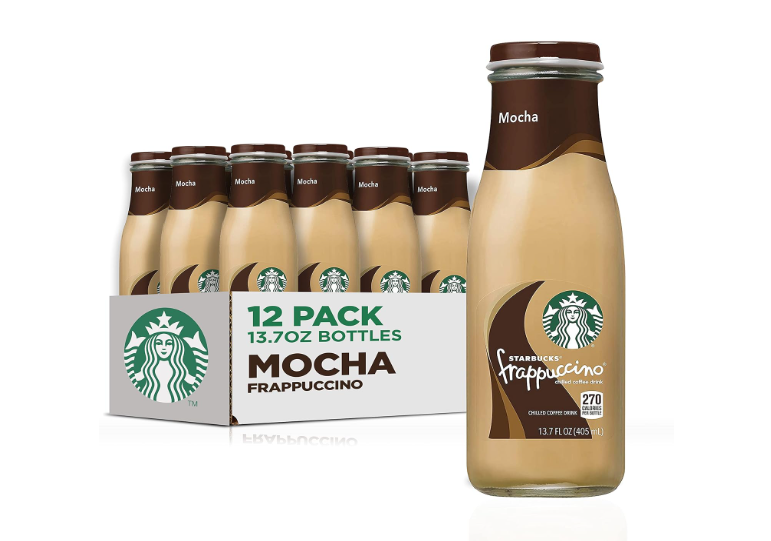 Starbucks Frappuccino Coffee Drink, Mocha, 13.7 fl oz Bottles (12 Pack) 