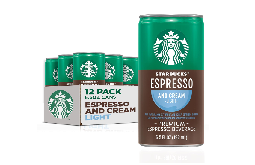Starbucks Espresso & Cream Light, 6.5 Fl Oz Cans (Pack of 12) 