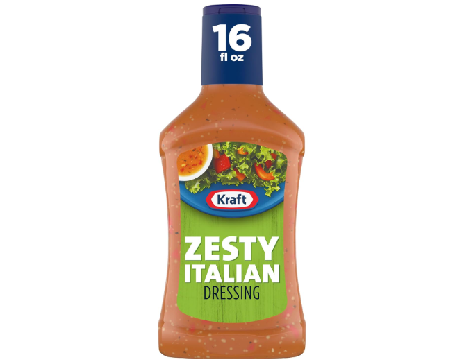 Kraft Zesty Italian Salad Dressing, 16 fl oz Bottle 