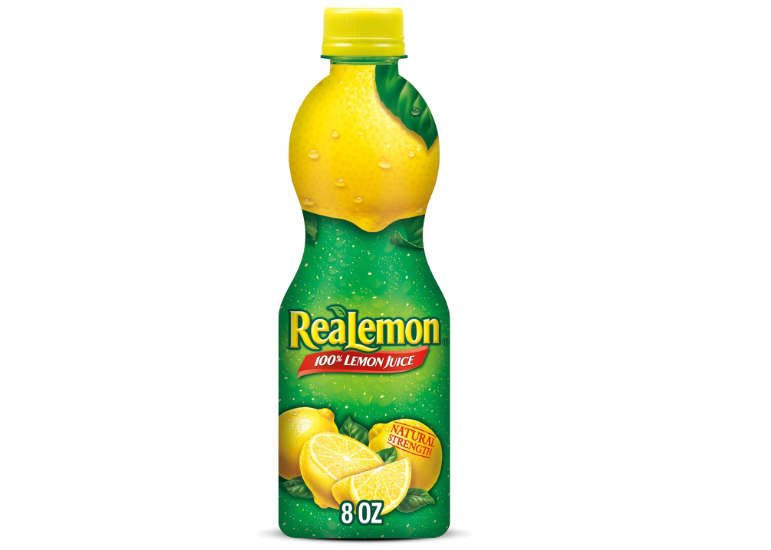 ReaLemon 100% Lemon Juice, 8 Fluid Ounce Bottle. 