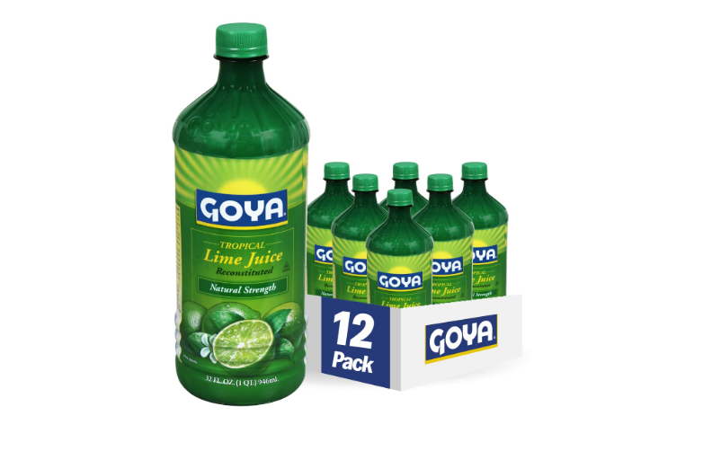 Goya Foods Tropical Lime Juice, 32 Fl Oz (Pack of 12) 