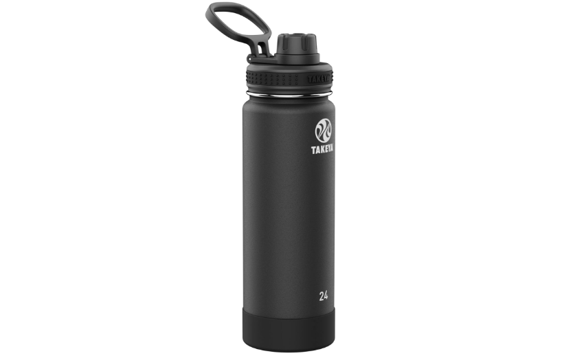 Takeya Actives Stainless Steel Water Bottle, Insulated Spout Lid, Keeps Drinks Cold 24 Hrs, Leakproof, Durable, Dishwasher Safe, Ideal for Gym, Travel, Fits... 