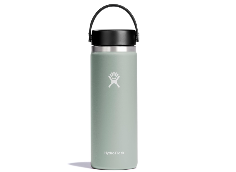 Hydro Flask Water Bottle - Insulated Stainless Steel - Wide Mouth Flex Lid, Non Spill, Leakproof and Refillable in 20 Oz Agave
