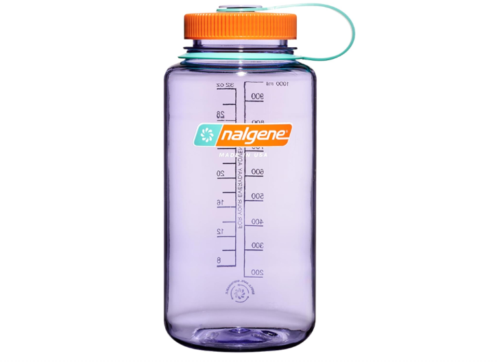 Nalgene 32 oz Wide Mouth Water Bottle | BPA-Free, Durable & Leak Proof, Lightweight Bottle for Hiking & Gym, Work & Travel 