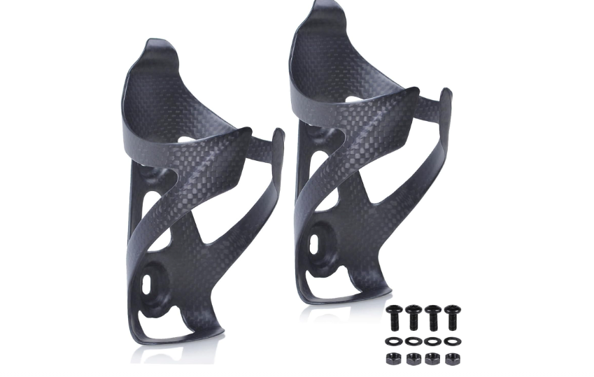 ThinkTop 2 Pack Ultra-Light Full Carbon Fiber Bicycle Bike Drink Water Bottle Cage Holder Brackets for Road Bike MTB Cycling 