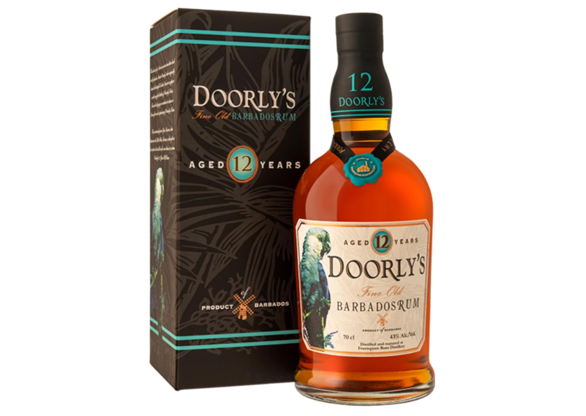 Doorly's Barbados Rum, Aged for 12 Years in Sherry Barrels, 700 ml, 43% Vol, Intense Aromas of Tobacco and Oak, in Gift Box, Multiple Awarded Rum...