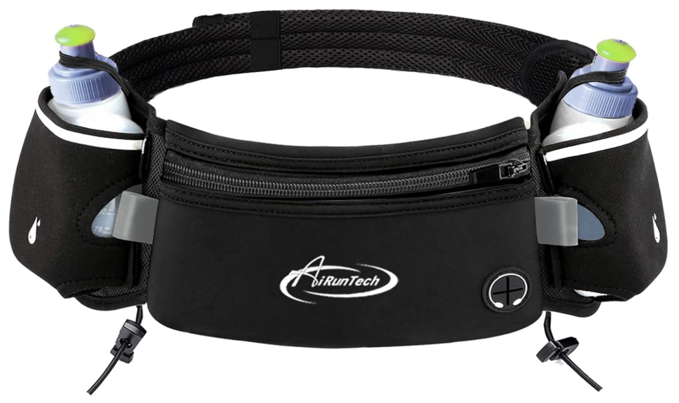 AiRunTech Hydration Running Belt with Water Bottle, Running Fanny Pack for Phone and Wallet Holder, Running Bag Runners Essentials Accessories Marathon... 