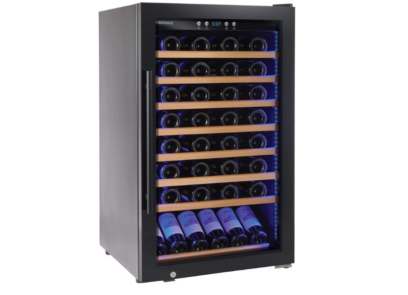 Wine Enthusiast Classic L 80 Bottle Wine Cellar - Freestanding Wine Refrigerator 