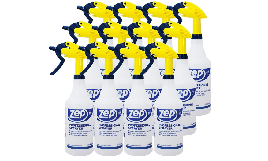 Zep Professional Sprayer Bottle - 32 oz (Case of 12) - HDPRO1 - Versatile Adjustable Nozzle Spray Bottles with a Fine Mist or Powerful Spray, Refillable for... 