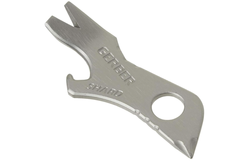 Gerber Gear Shard 7-in-1 Keychain Bottle Opener Multitool with Screwdriver, Fathers and Men from Daughter, Wife or Son - Silver 