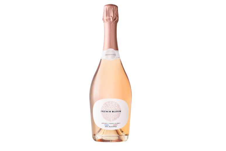French Bloom Le Rosé, 0.0% Alcohol-Free Sparkling Wine, 750ml - Certified Organic, Vegan, Low Calorie, Pregnancy Friendly, Sulfite-Free - Made with Fine... 