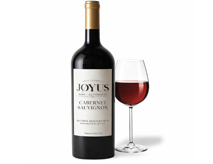 Joyus Non-Alcoholic Red Wine, Cabernet Sauvignon, Award Winning Best In Class Dealcoholized Wine, Complex & Warm, Low Sugar & Low Calorie, 750 ml (1... 