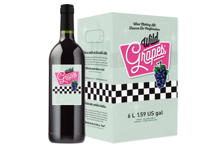 Wild Grapes Premium DIY Wine Making Kits - Cabernet Sauvignon Style - Makes Up to 30 x 750mL Bottles, 6 Gallons of Wine 