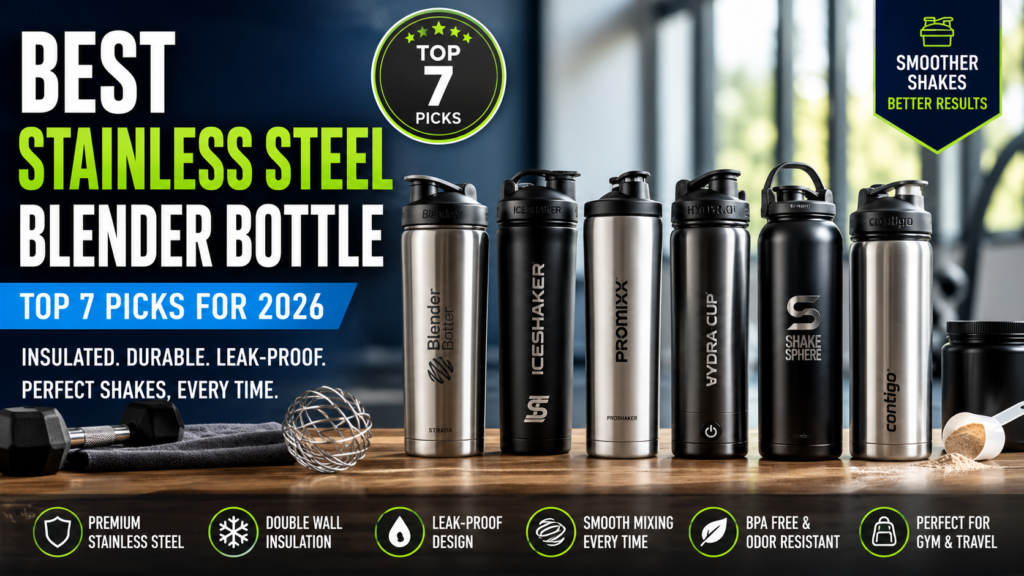 best stainless steel blender bottle